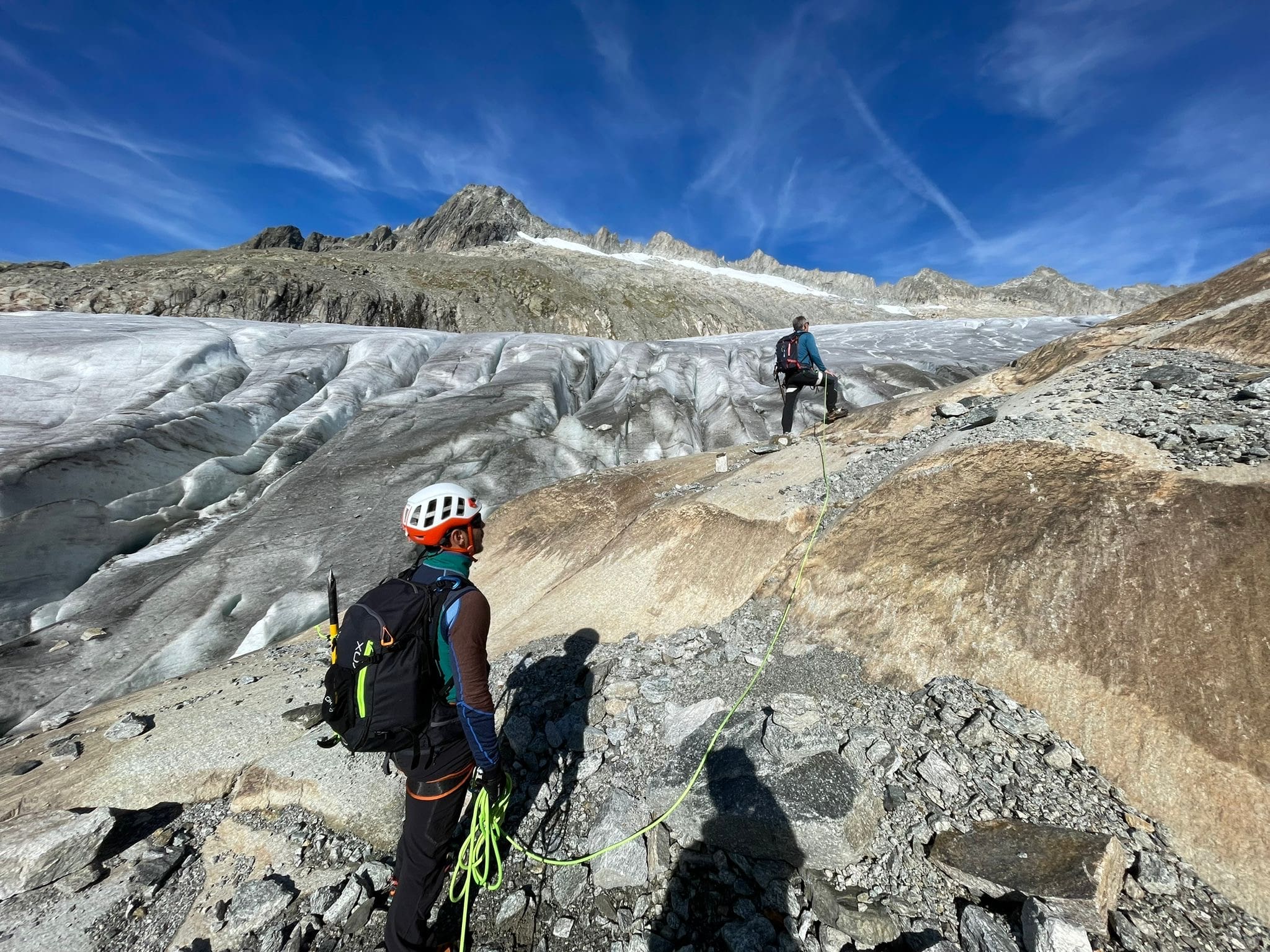 Vélo le long du Rhône, section vallée